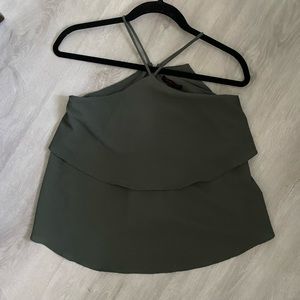 Green tank top
